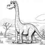 Detailed Giraffatitan Coloring Pages for Adults 2