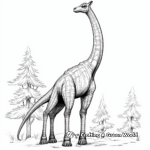 Detailed Giraffatitan Coloring Pages for Adults 3