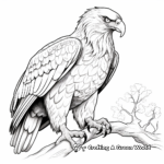 Detailed Golden Eagle for Adults Coloring Pages 1