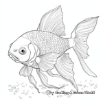 Detailed Goldfish Anatomy Coloring Pages 2