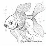 Detailed Goldfish Anatomy Coloring Pages 4