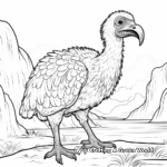 Detailed Griffin Vulture Coloring Page for Adults 2