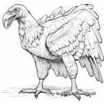 Detailed Griffin Vulture Coloring Page for Adults 3