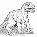 Detailed Iguanodon Coloring Pages for Adults 3