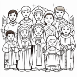 Detailed images of Saints Coloring Pages for Adults 2