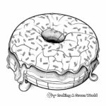 Detailed Jelly Filled Donut Coloring Pages 4