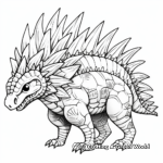 Detailed Kentrosaurus Dino Coloring Pages for Adults 1