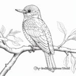 Detailed Kingfisher for Adult Coloring Pages 4