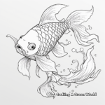 Detailed Koi Fish Coloring Pages for Expert Artists 2