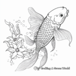 Detailed Koi Fish Coloring Pages for Expert Artists 4