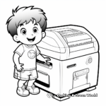 Detailed Laser Printer Coloring Pages 1