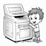 Detailed Laser Printer Coloring Pages 2