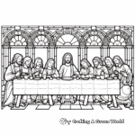 Detailed Last Supper Coloring Pages for Adults 1