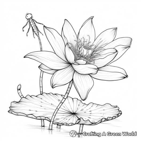 Lotus For Adults Coloring Pages - Free & Printable!