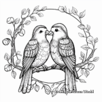 Detailed Love Bird Coloring Pages for Adults 1