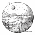 Detailed Lunar Crater Coloring Pages 1
