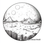 Detailed Lunar Crater Coloring Pages 4