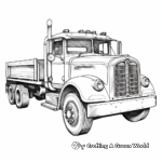 Detailed Mack Truck Coloring Pages for Adults 2