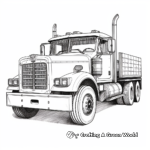 Detailed Mack Truck Coloring Pages for Adults 3