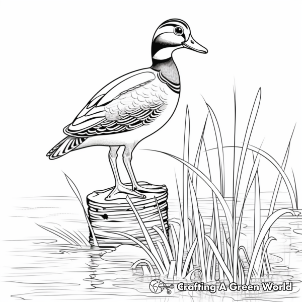 Wood Duck Coloring Pages - Free & Printable!