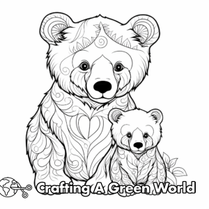 Mama Bear Coloring Pages - Free &amp; Printable!