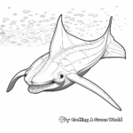 Detailed Manta Ray Coloring Pages 1
