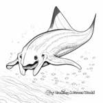 Detailed Manta Ray Coloring Pages 3