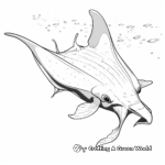 Detailed Manta Ray Coloring Pages 4