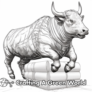 Bucking Bull Coloring Pages - Free &amp; Printable!