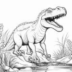 Dibujos para colorear de Megalosaurus para adultos 3