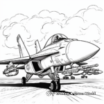 Detailed Military F18 Coloring Pages 1