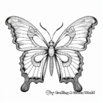 Detailed Monarch Butterfly Coloring Pages 1