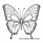 Detailed Monarch Butterfly Coloring Pages 3