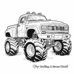 Detailed Monster Truck Coloring Pages 2
