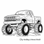 Detailed Monster Truck Coloring Pages 3