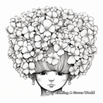 Detailed Mophead Hydrangea Coloring Pages 1