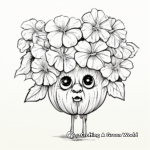Detailed Mophead Hydrangea Coloring Pages 4