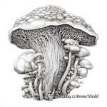 Detailed Morel Mushroom Coloring Pages 3