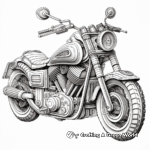 Detailed Motorcycle Jacket Coloring Pages for Adults 4