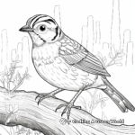 Detailed Mountain Quail Coloring Pages for Adults 4