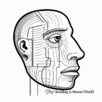 Detailed Nose Anatomy Coloring Pages for Adults 4