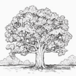 Detailed Pecan Tree Coloring Pages 1