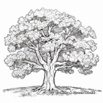 Detailed Pecan Tree Coloring Pages 3