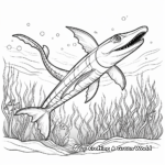 Detailed Plesiosaurus Coloring Pages 4