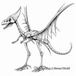 Detailed Pterodactyl Skeleton Coloring Pages 2