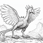 Detailed Pyroraptor Fossil Coloring Pages 3