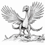 Detailed Pyroraptor Fossil Coloring Pages 4