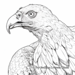 Detailed Red-Headed Vulture Coloring Pages for Adults 3