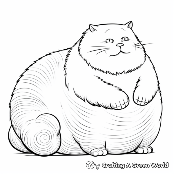 Fat Cat Coloring Pages - Free &amp; Printable!