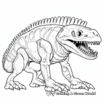 Detailed Sarcosuchus Skeleton Coloring Pages 4